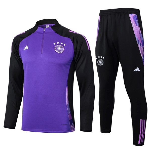 Sudadera De Training Alemania 2024-25 Purpura Negro 3